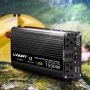 LVYUAN 1500 Watts Peak Power Inverter Modified Sine Wave DC 12V to AC 110V 120V Car Converter 2 AC Outlets + USB Adapter USB Charger for Car, RV, Camping & Home Backup Black - Image 3