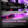 EZDIY-FAB GPU Holder Brace Graphics Card GPU Support Video Card Holder Bracket with 5V 3 Pin ARGB LED, Video Card Sag Holder/Holster Bracket Support RX6700,RTX3090- 309EZ-White - Image 3