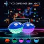 Bluetooth Pool Speaker with Colorful Light, Portable Floating Pool Speaker IP68 Waterproof,Built-in Mic, Floatable Crystal Clear Sound Wireless Bluetooth Hot Tub Speakers for Pools Spa Outdoor - Image 2