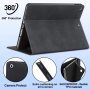 DTH-PANDA iPad 9th/8th/7th Generation Case for iPad 10.2 inch Case 2021/2020/2019, PU Leather with Pocket and Pen Holder, Auto Sleep/Wake Function (Black) - Image 5
