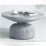 Acme Furniture Round Coffee Table, Weathered Gray Finish - Image 3