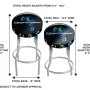 Arcade1Up Round Adjustable Steel Bar Stool, Black - Image 3