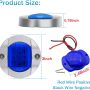 10Pcs Blue DC 12V 3 Inch Round Marine Boat Interior Lights Transom Mount Led Stern Anchor Lights LED Night Fishing Lights IP67 Waterproof Deck LED Courtesy Light - Image 6