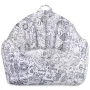 Posh Creations Malibu Bean Bag Chair Lounger, Kids, 2.8 ft, Canvas Roses Mint - Image 3