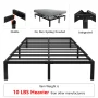 yookare 14" 3500Lbs Heavy Duty Metal Foundation Bed Frame,Queen - Image 2