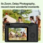SCNOR HD 1080p Digital Video Cameras,8x Zoom,40MP,Portable Camera,2.4 inch LCD Screen,BlackB - Image 5