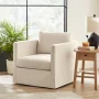 Better Homes & Gardens Waylen Swivel Accent Chair, by Dave & Jenny Marrs, Cream - Image 1