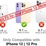 [Upgrade] iPhone 12/12 Pro (6.1 inch) Compatible with MagSafe Clear Glitter Case, Upgraded Built in Magnetic Loop, Anti Lifting, Highly Adhesive TIRVKEN (Twinkle Stardust) - Image 2
