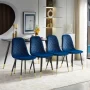 Rosa Velvet Upholstered Side Chair - Image 2