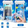 wellhouse Waterproof Phone Pouch, Waterproof Phone Case for iPhone 17 16 15 14 13 Pro Max XS Samsung, IPX8 3D Cellphone Dry Bag Beach Essentials (2 Pack - Duke Black & White7.0, 7 inch) - Image 4