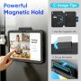 SEYMAC stock Case for Samsung Galaxy Tab A9 8.7'', Case with Magnetic Multi-Angles Stand, Card Slot for Galaxy Tab A9 8.7'' SM-X110/X115/X117, (Black) - Image 3