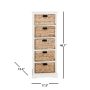 Vedette 5-Drawer White Storage Chest - Image 3