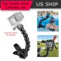 Gopro Camera Accessories Jaws Gooseneck Flex Clamp Mount + Adjustable Neck - Image 1