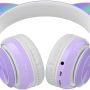 Cat Ear Wireless Gaming Headset Clear Sound 3D Stereo LED Light Up Bluetooth 5.0(Purple) - Image 3