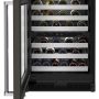 KitchenAid - 46-Bottle Dual-Zone Wine Cellar with Glass Door and Metal-Front Racks - Black Stainless Steel - Image 2