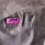 6.5 ft. Charcoal Suede Polyester Bean Bag - Image 2