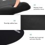EooCoo Ergonomic Mouse Pad with Wrist Support, Mousepad with Memory Foam Wrist Rest and Non-Slip Base for Computer, Cafe, Home & Office, 9.64 x 8.26 in Office Desk Accessories - Image 4