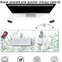Desk Pad Protector,Mouse Pad with Non-Slip Rubber Base,Textured & Waterproof Mousepad with Stitched Edges,Large Desk mats for Computers,Laptop,Gaming,Office & Home,31.5 x 11.8 in,Grass - Image 2