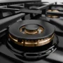 ZLINE - 30 in. Wide 4 Burner Autograph Satin Steel Classic Built-In Gas Cooktop DuoPro and Bronze Accents (PCRTSZ-30-CB) - Stainless Steel - Image 3