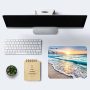 Beach Sunset Mouse Pad,Cute Mouse pad,Custom Small Mouse Pads with Designs,Portable Office Non-Slip Rubber Base Wireless Mouse Pad for Laptop - Image 6