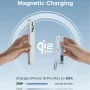 UGREEN - MagFlow Qi2.2 25W Magnetic Power Bank for MagSafe, 10,000mAh Portable Charger with 30W Built-in Cable - Blue - Image 2