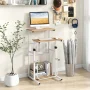 Costway Stand Up Desk Height Adjustable Sit Stand Computer Workstation Standing Desk - Image 2