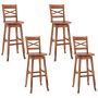 Swivel 30-Inch Bar Height Stool Set of 2 with Footrest - Image 4