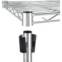 15 in. H x 14 in. W x 30 in. D Simple Deluxe 1-Shelf Shelving Silver Adjustable Storage Units, Steel Organizer Wire Rack - Image 3
