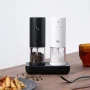 2024 NEW Huohou Electric Grinder Pepper Seasonings Spices Grain Mill Salt Shaker LED Light 6 Modes Kitchen Cooking Tool 2pcs Set - Image 2