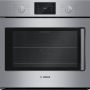 Bosch - 500 Series 30" 4.6 Cu. Ft. Built-In Single Electric Smart Wall Oven with True Convection, Left-Swing Door - Stainless Steel - Image 1
