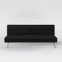 Calgiri 66 in. Armless 3-Seater Sofa in Black - Image 6
