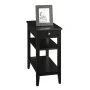 American Heritage 3 Tier Black End Table - Image 2