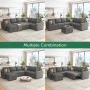 Marrber Sectional Linen Sleeper Sofa Bed with Storage and Pull-Out Couch for Living Room, Beige - Image 6
