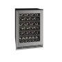 U-Line - 5.5 cu ft 48-750ml bottle Wine Refrigerator - Stainless Steel - Image 1