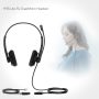 Yealink Phone Headsets for Office Phones YHS34 Lite QD to RJ9 Wired Headset for Yealink Compatible with Poly Snom Grandstream Phones Desk Landline Headset with Microphone -Dual/111g/2.1m Cable - Image 4