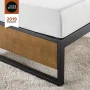 GOOD DESIGN Winner Suzanne Brown Queen 14 in. Metal and Wood Platforma Bed Frame - Image 5