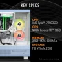 Thermaltake - LCGS View 7870H-270 Gaming Desktop AMD Ryzen 7 7800X3D 2023, 32GB DDR5 Memory, NVIDIA GeForce RTX 5070, 1TB NVMe M.2 - Blue - Image 2