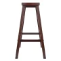 Winsome Satori Saddle Seat Bar Stool, 29", Walnut Finish - Image 3