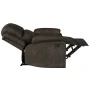 Relax-a-Lounger Reynolds Faux Suede Manual Recliner, Espresso Brown - Image 4