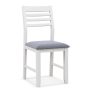 Wooden Dining Chair Set of 2 with Rubber Wood Frame and Padded Cushion - Image 3