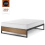 GOOD DESIGN Winner Suzanne Brown Queen 14 in. Metal and Wood Platforma Bed Frame - Image 3