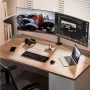 Dual Monitor Stand for 13 to 32 Inch Screens, Desk Mount with C-Clamp, Each Arm Holds 17.6 lbs, Double Monitor Mount Full Motion Adjustability for Height, Swivel, Tilt, and Rotation, Max 100x100mm - Image 5