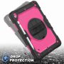 Dteck iPad 9th/ 8th/ 7th Generation Case (iPad 10.2 Case 2021/ 2020/ 2019) with Screen Protector Pencil Holder Kickstand Hand/ Shoulder Strap,Durable Protective Case for iPad 10.2 inch,black+rose - Image 4