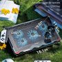 AICHESON Laptop Cooling Pad 5 Fans Up to 17.3 Inch Heavy Notebook Cooler, Blue LED Lights, 2 USB Ports, S035, Blue-5fans - Image 6