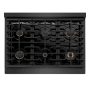 ZLINE - 36 in. Wide 6 Burner 5.2 cu. ft. Freestanding Paramount Dual Fuel Range in Black Satin Stainless Steel - Black Satin Stainless Steel - Image 4