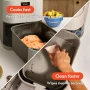 Bella - Fits-anywhere Kitchenware: 6-qt. Slim Air Fryer - Oatmilk - Image 3