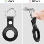Wenmer AirTag Case, Protective Case for AirTag, Anti-Lost Protective Cover with Keychain, Leather AirTag Cases for Phone Finder Key Finder, Brown - Image 5