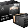 MSI - MEG Ai1300P PCIE5 - Full Modular - 80 Plus Platinum 1300W - Japanese 105°C Capacitors - ATX 3.1 Gaming Power Supply - Black - Image 1