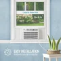 Keystone - 1000 Sq. Ft. 18,000 BTU 230V Window Air Conditioner with Remote Control - White - Image 3