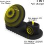 AICase Qi Wireless Charger, 3-in-1 Charging Pad,Multiple Devices Wireless Charger Dock for Air Pods,for Apple Watch Series 5/4/3/2/1 and for iPhone 11/11 Pro/11 Pro Max/XR/X/8 Galaxy Note10/9 and More - Image 5